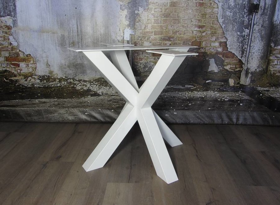 Handgemaakt Industrieel tafelonderstel Dubbele Kruispoot tafelpoot