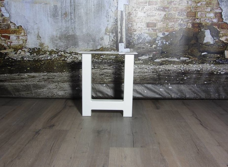 Losse industriele bankpoot model H WIT