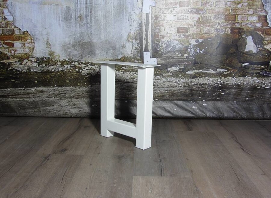 Losse industriele bankpoot model H WIT