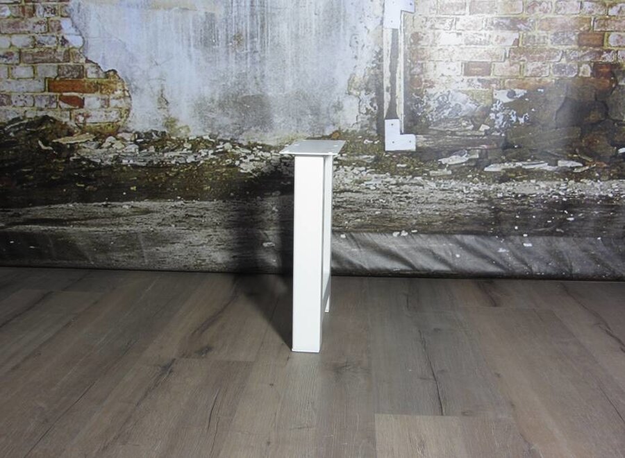 Losse industriele bankpoot model H WIT