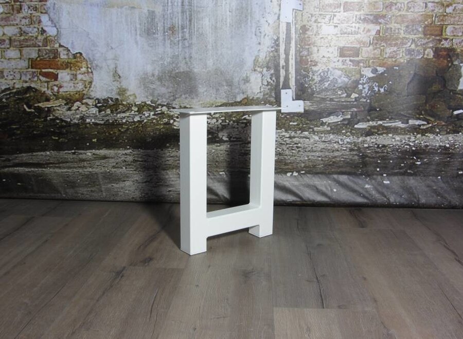 Losse industriele bankpoot model H WIT