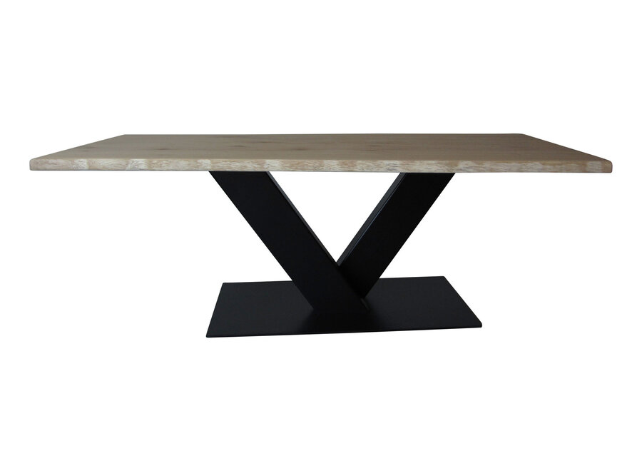 Handgemaakt Industrieel tafelonderstel V tafelpoot Zwaar zwart