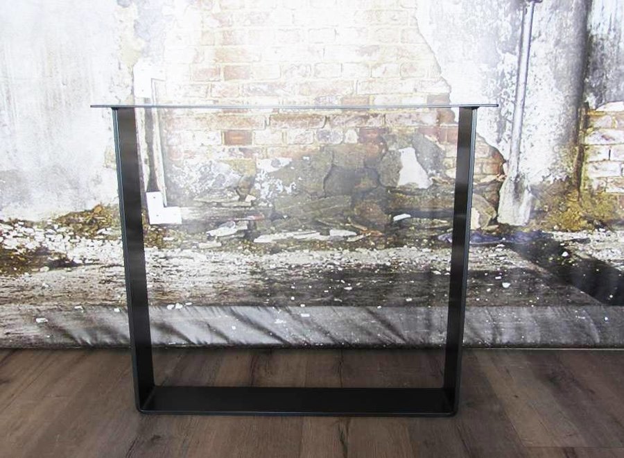 Tafelonderstel Strip poot Zwaar Zwart