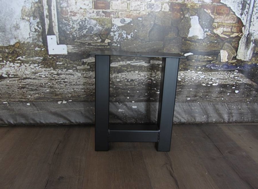 Losse industriele bankpoot model H zwart