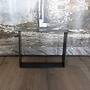Handgemaakt industrieel salontafel onderstel Strip poot Zwaar mat zwarte coating