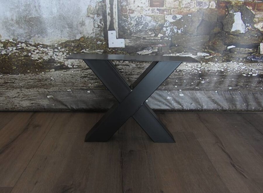 Salon X tafelpoot standaard zwart