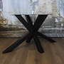 Handgemaakt industrieel tafelonderstel Matrix 8x8 tafelpoot zwart