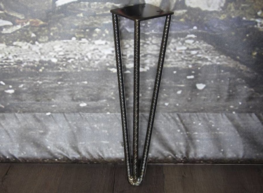 Betonijzer salonpoot Hairpin zwart