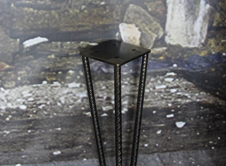 Betonijzer salonpoot Hairpin zwart