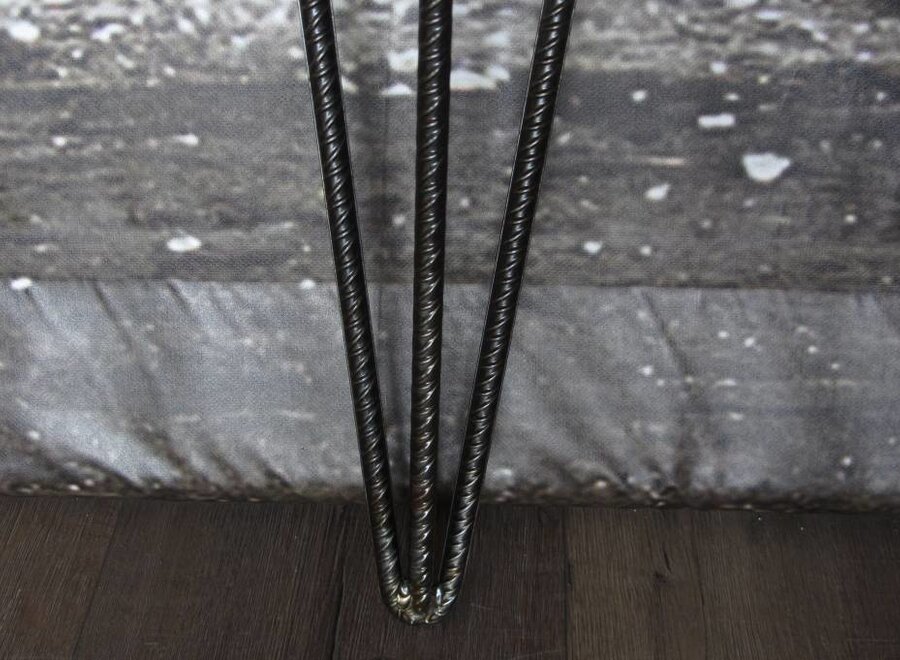 Betonijzer salonpoot Hairpin zwart