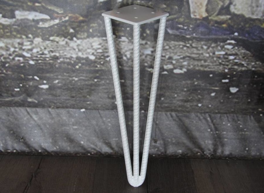 Betonijzer salontafel poot Hairpin WIT