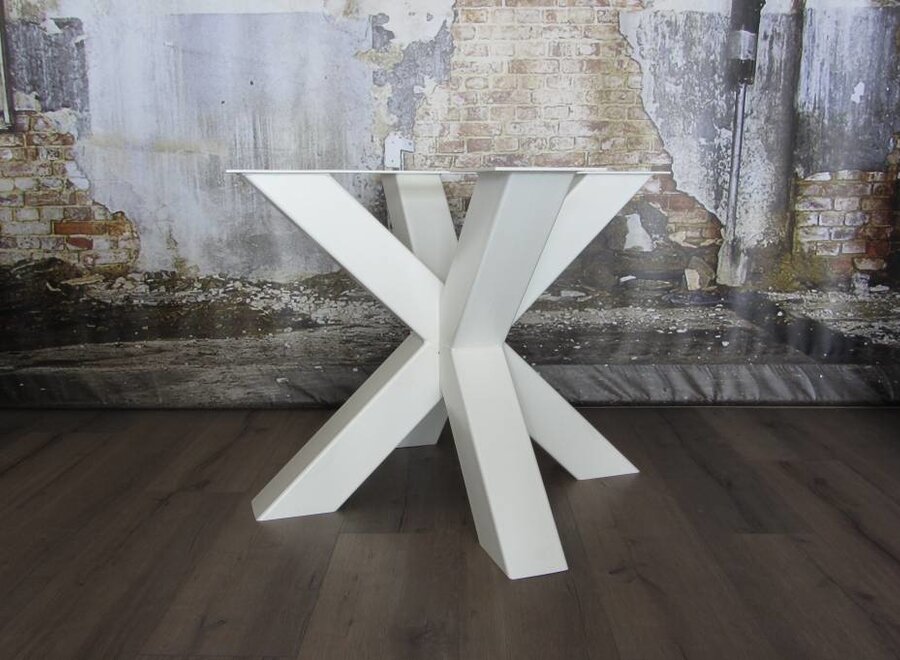 Tafelonderstel dubbele kruispoot Zwaar WIT