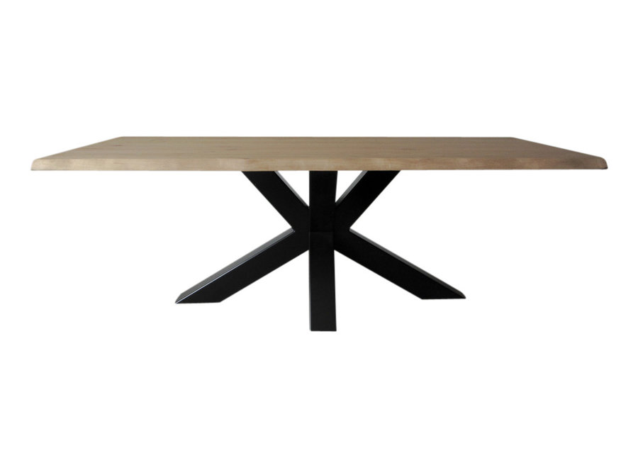 Industriële tafel voorzien van matrix tafelpoot /3d kruispoot