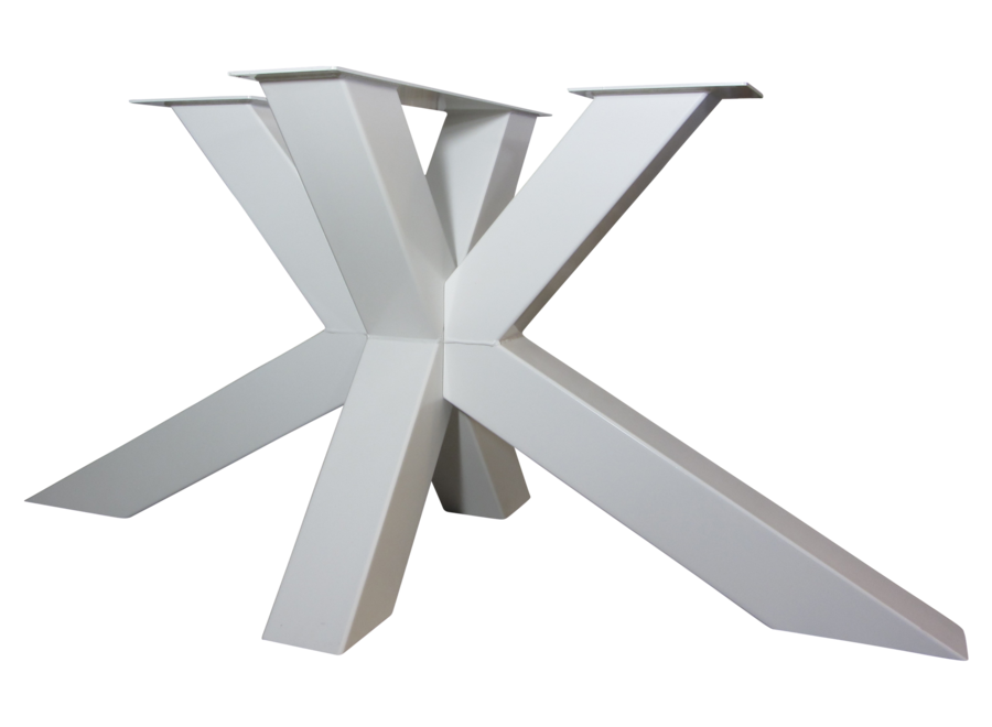 Industriële tafel voorzien van matrix tafelpoot /3d kruispoot