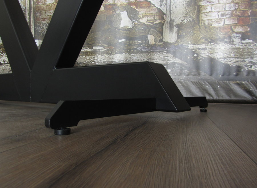 handgemaakt Industrieel tafelonderstel V poot zwart