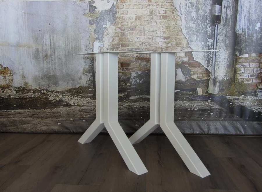 Stalen Split tafelpoot wit