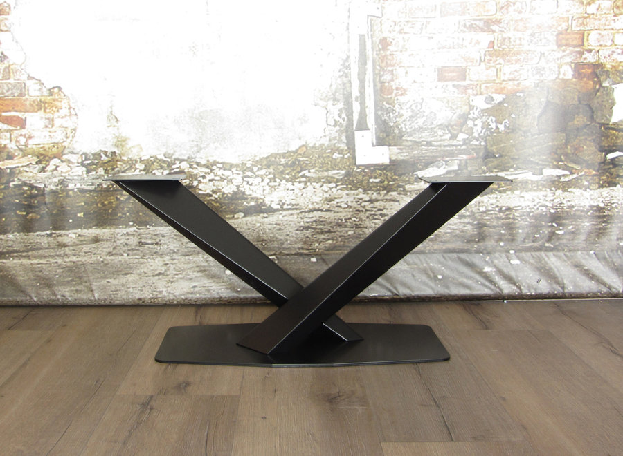 Stalen Salontafelonderstel model Twisted V