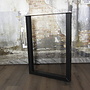 Stalen U BAR (salon)tafelpoot 8x6 zwart / wit
