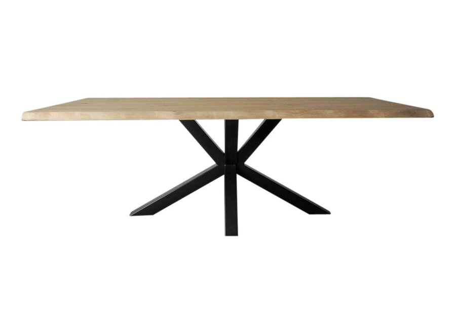 Industriële tafel voorzien van tafelonderstel Matrix light tafelpoot