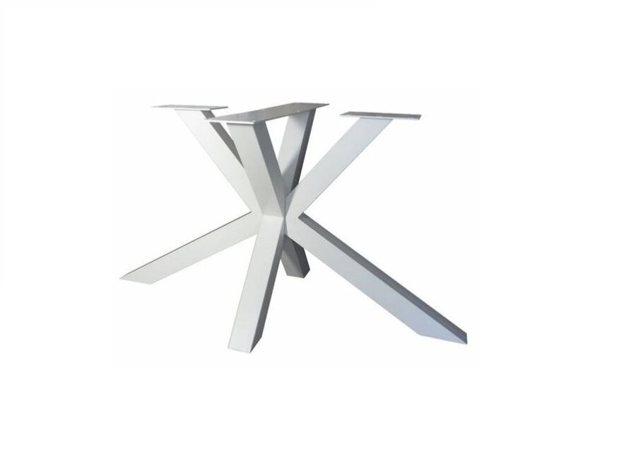 Industriële tafel voorzien van tafelonderstel Matrix light tafelpoot