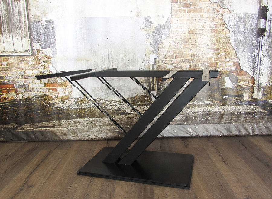 Stalen tafelpoot Harp