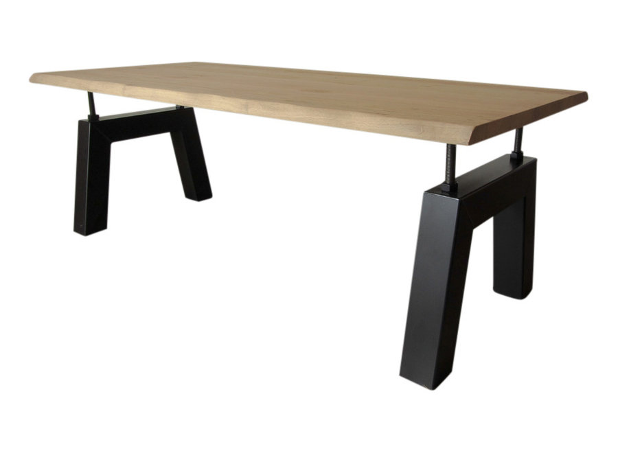 Industriële verstelbare tafel met Bridge tafelpoot