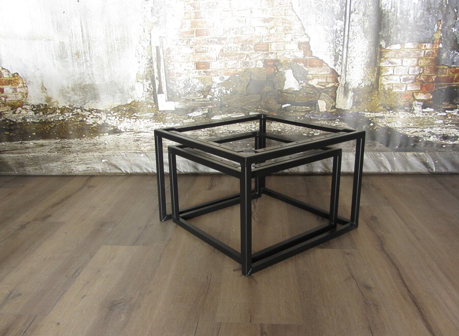 Vierkante stalen salontafel frames