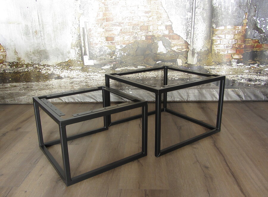 Vierkante stalen salontafel frames