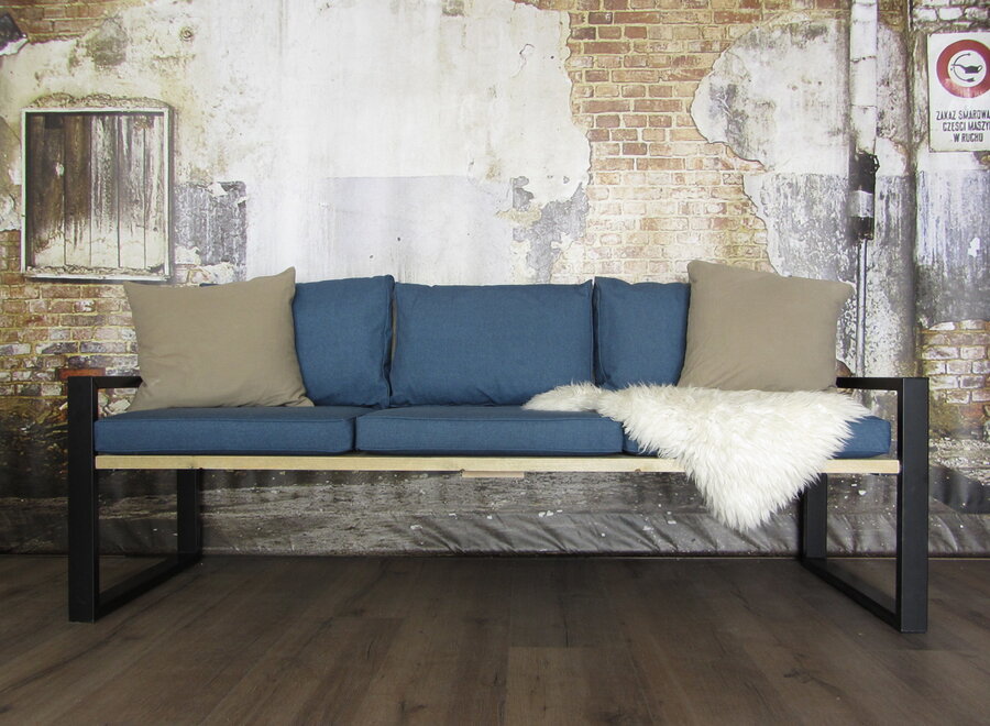 Los stalen loungebank frame / loungestoel frame wit