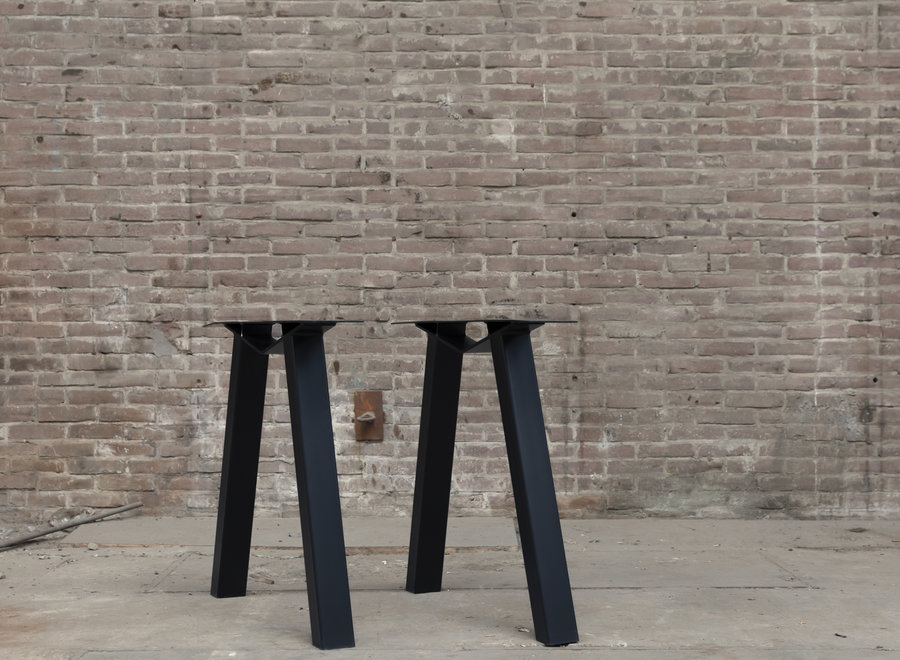 Stalen tafelpoot M model WIT