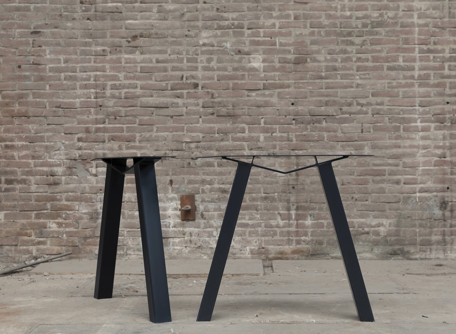 Stalen M tafelpoot WIT