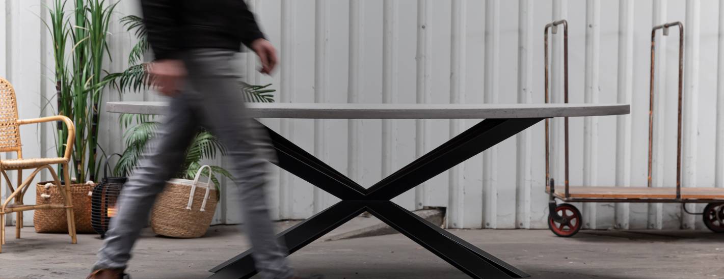 Betonnen tafels 