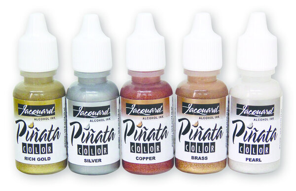 Metallic Piñata alcohol inkt - set van 5