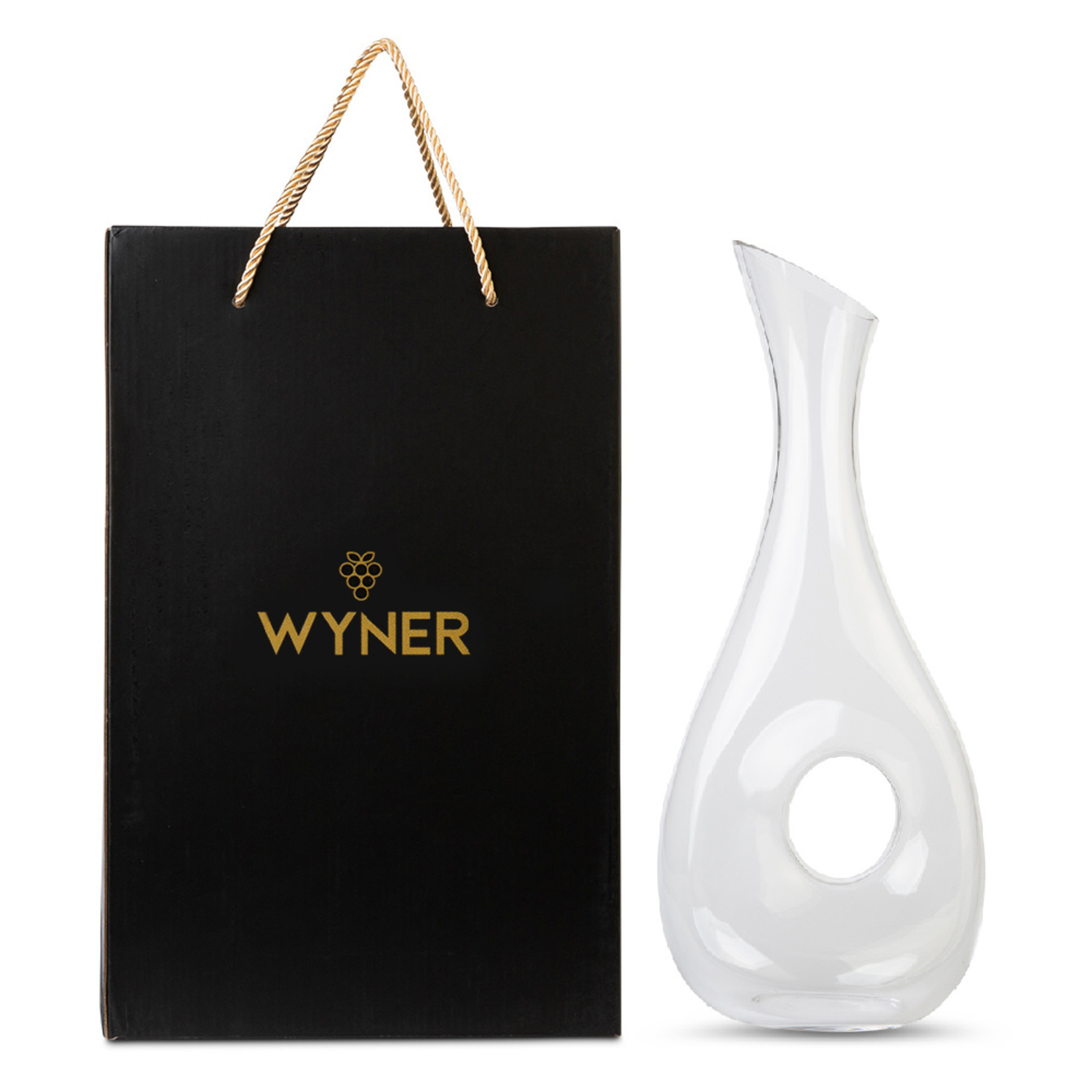 WYNER WYNER Sicilia - Luxe Wijn Decanteerder incl. Gratis Cleaning Pearls