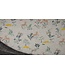 Quality Tex Happy Fleece grijs gemêleerd met hertjes