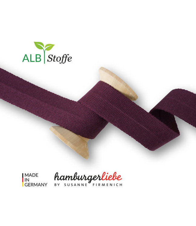 ALB stoffe EdgeMe / Randband € 2,50 p.mtr Bordeaux