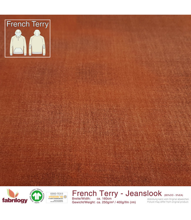 Jeanslook French Terry Edelrost