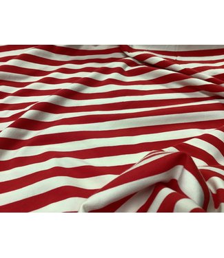 ALB stoffe ALB nautische streep rood/wit jersey