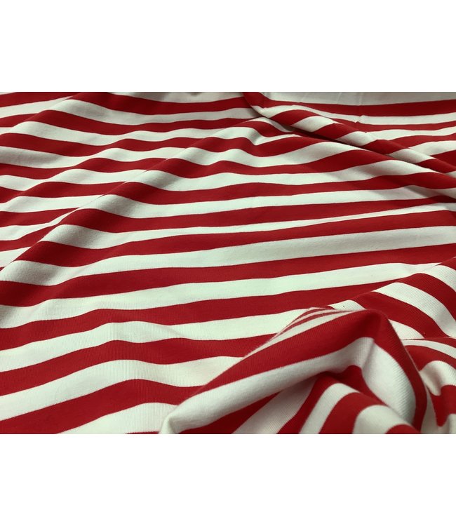 ALB nautische streep rood/wit jersey