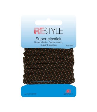 ReStyle Super Elastiek 6m/4,5mm Zwart