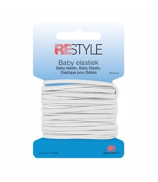 ReStyle Baby Elastiek 4m/4mm Wit