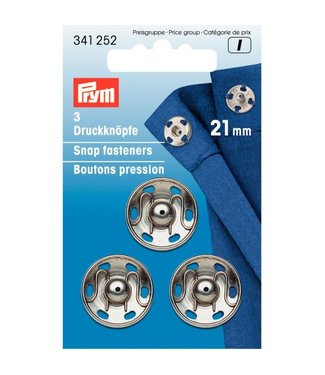 Prym Drukkers 21mm zilver