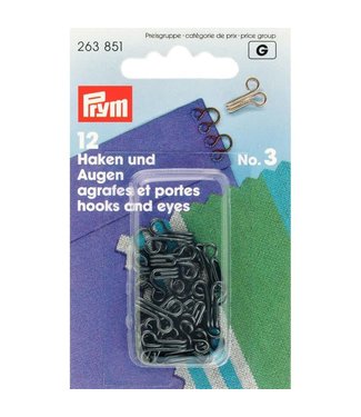 Prym Haken en Ogen zwart