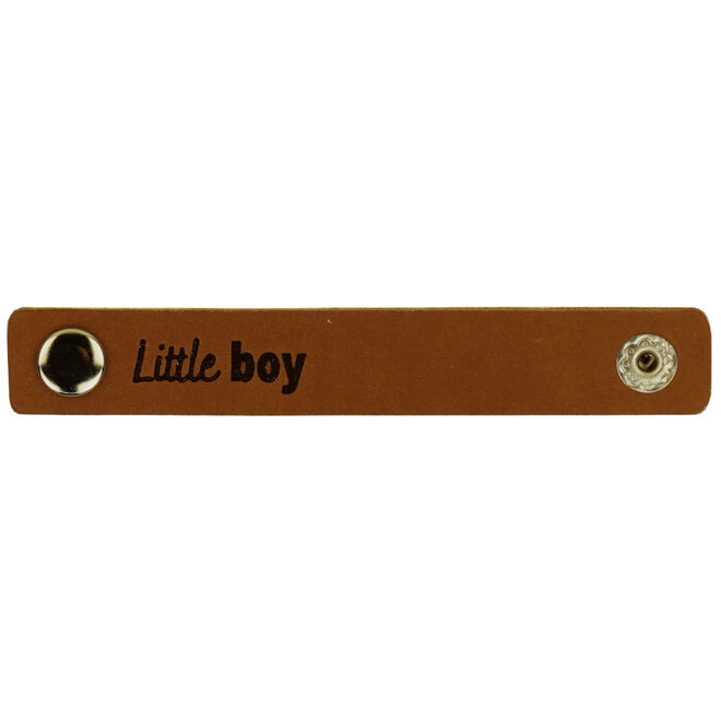 Leren Label Little Boy 10x1,5cm 004
