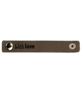 Durable Leren Label With Love 10 x 1,5 cm col 003