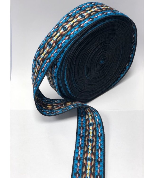 Bag Strap 38mm woven blue