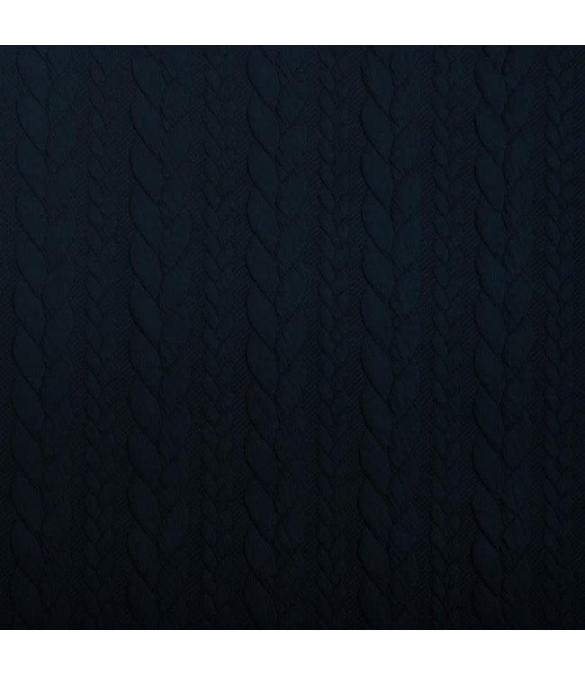 Kabel knit blue