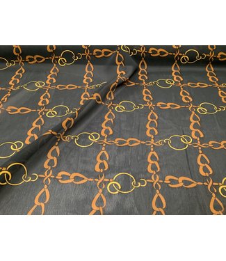 Outlet Voile met ketting opdruk 12414/028