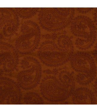 Quality Tex Katoen Broderie Gold Brown