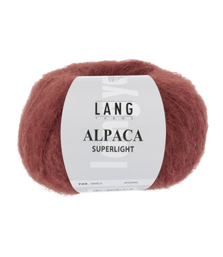 Lang Yarns Alpaca Superlight 63 roodbruin